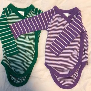 2 Hanna Andersson longsleeve onesies